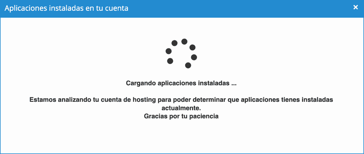 buscar sitios web instalados