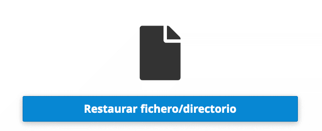 opcion 4 restaurar fichero o directorio