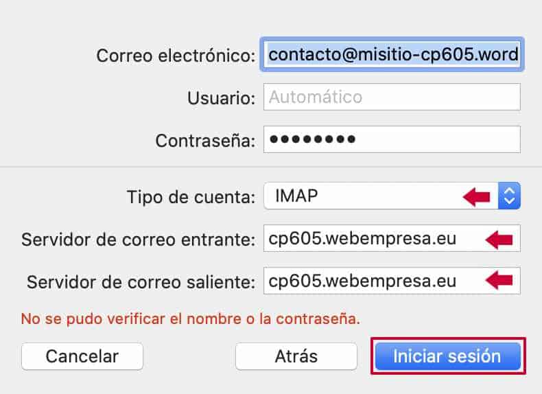 configuracion manual datos adicionales