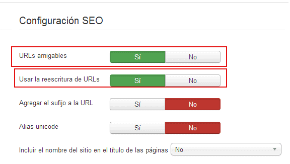 seo joomla optimización