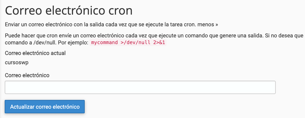 correo suscripción cron