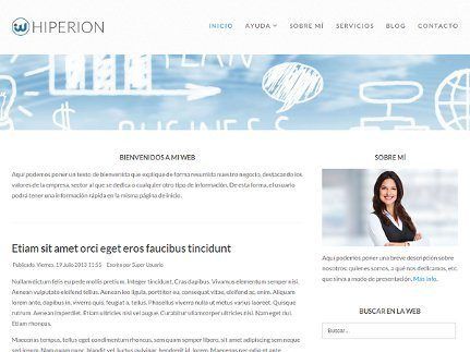 WordPress en español ejemplo blog wordpress