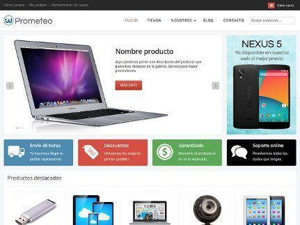 tienda WordPress en español ejemplo tienda wordpress
