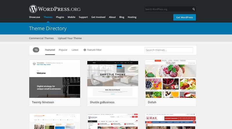 Repositorio oficial de WordPress