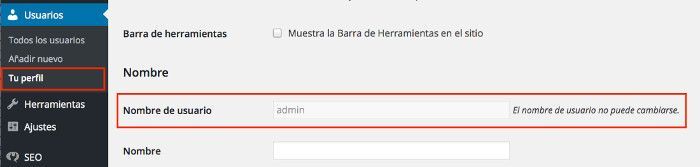 Cambiar el usuario de WordPress desde phpMyAdmin