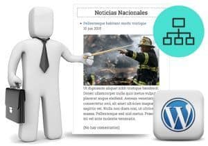 Noticias verticales en WordPress