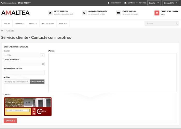 informacion adicional prestashop