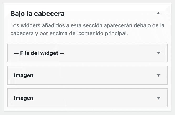 ejemplo uso Widgets en Columnas