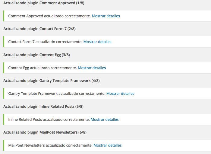 notificaciones en WordPress