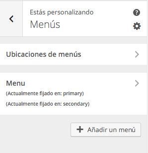 Crear y editar menús de WordPress