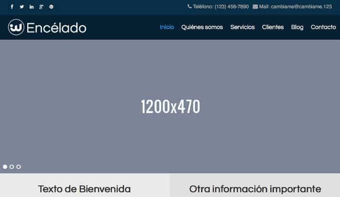 Antes de instalar el plugin de la barra de información de contacto