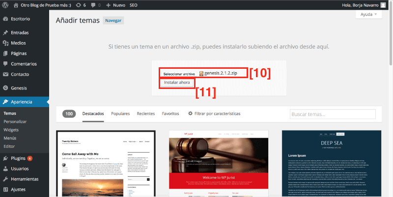 Cómo subir una plantilla a tu blog