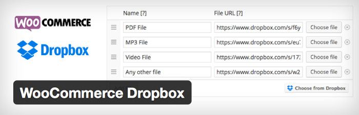 WooCommerce Dropbox