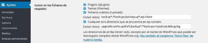 Copias de Seguridad de WordPress