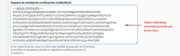 Certificado SSL en cPanel