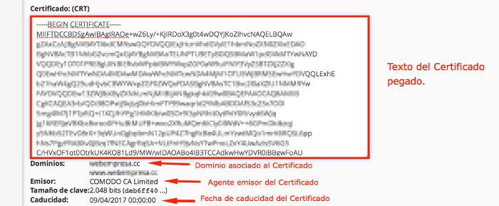 Certificado SSL en cPanel