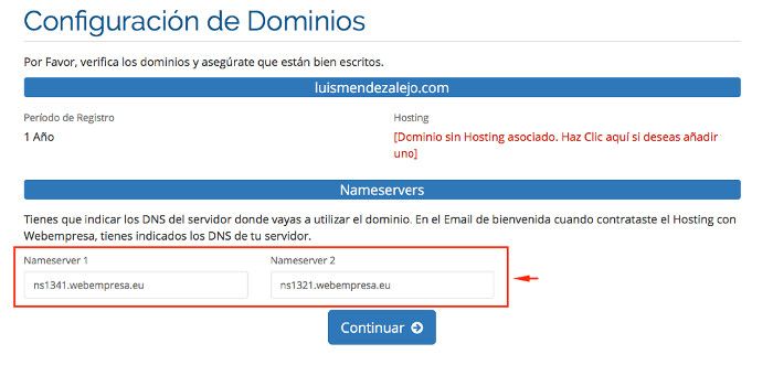 DNS correctos