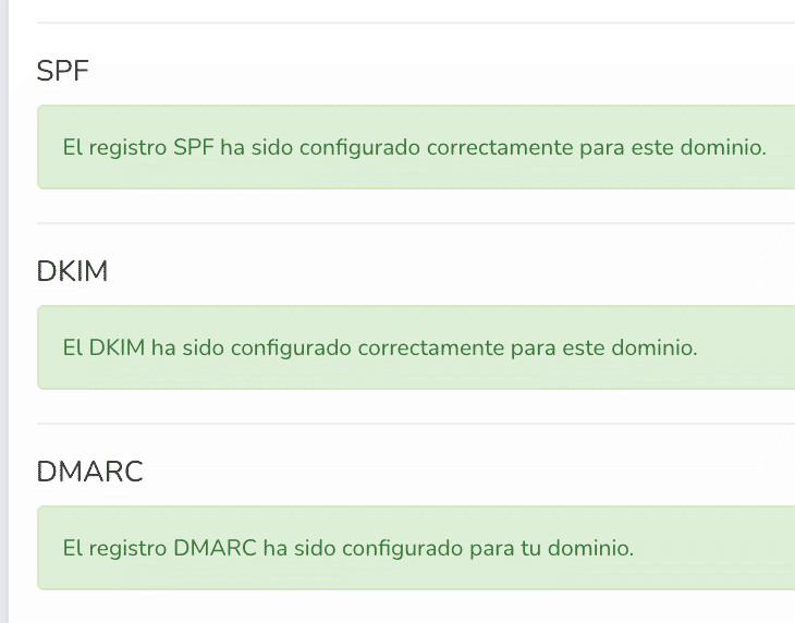 validación spf dkim y dmarc mailrelay