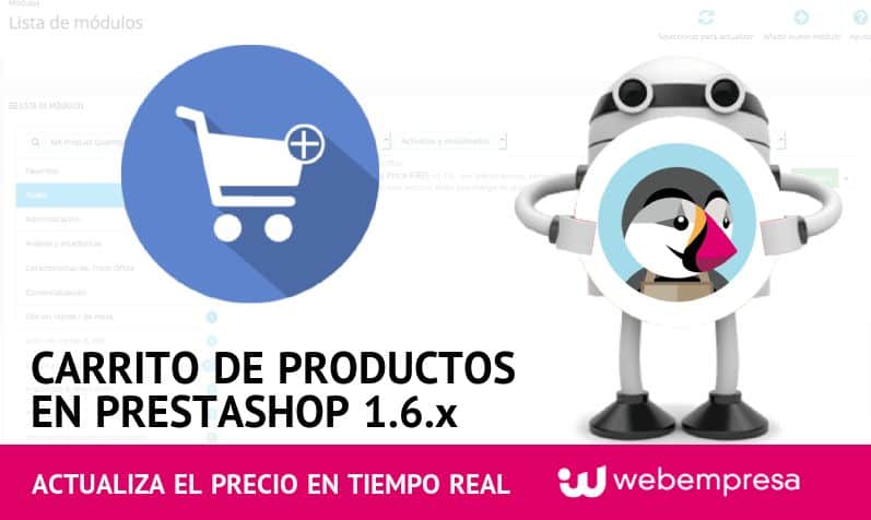 Carrito en PrestaShop ¡actualiza el precio en tiempo real!