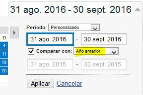 Comparar año anterior