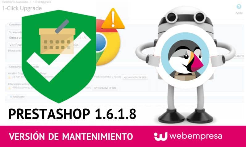 PrestaShop 1.6.1.8 ¡ya disponible!