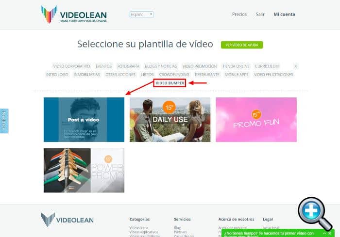 Video Bumper o Video Promoción