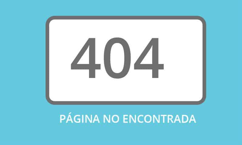 Página de error 404 en español