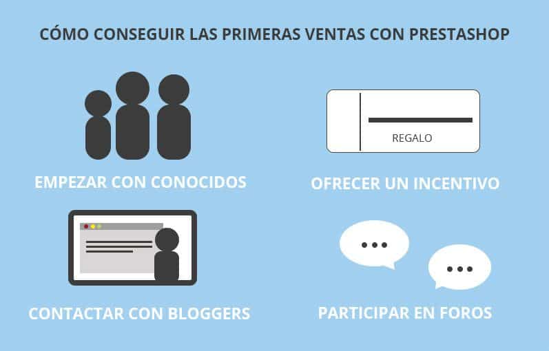 Formas de conseguir ventas con PrestaShop