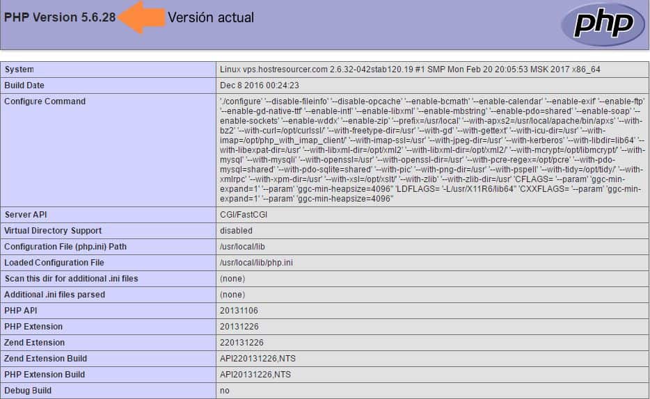 Versión de PHP en tu Hosting ¿cómo cambiarla rápidamente?