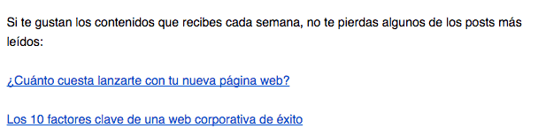 Enlaces promocionales para redactar emails de ventas atractivos