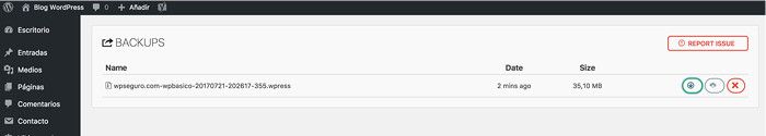Archivos de backups
