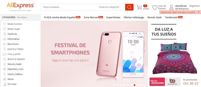 Tienda online de AliExpress