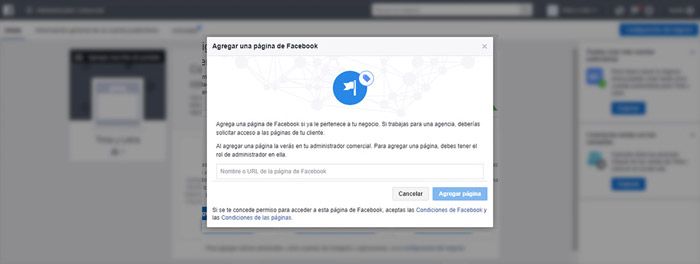 Reclamar página Facebook business