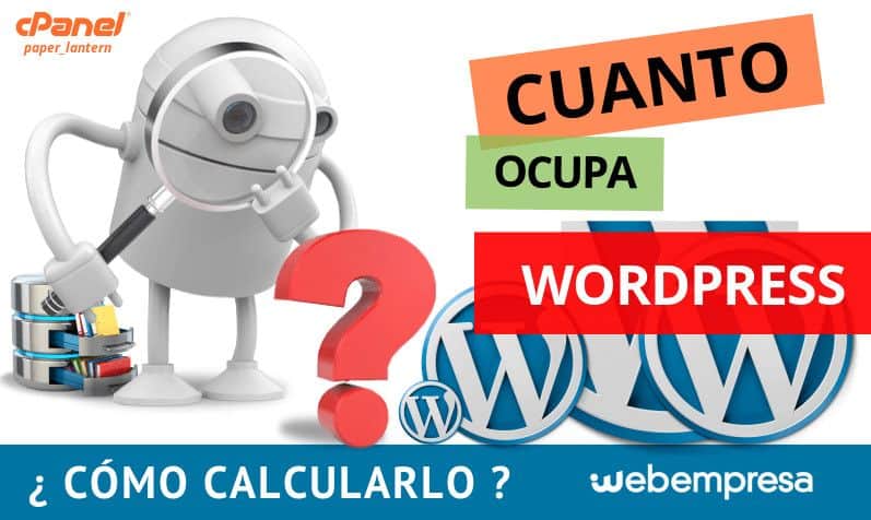 Cuanto ocupa WordPress ¿cómo calcularlo?