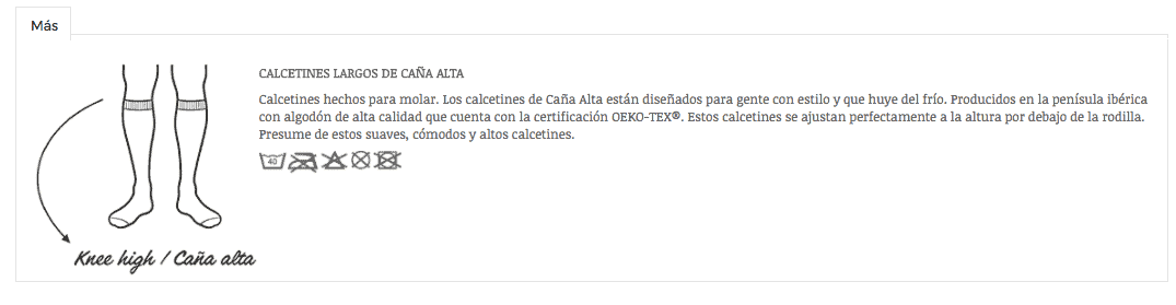 Ejemplo de buena descripción de producto