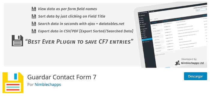 Save Contact Form 7
