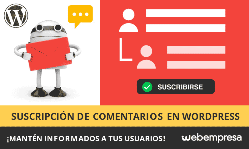 Suscripción a comentarios en WordPress