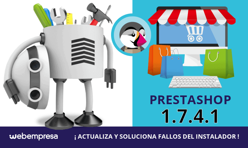 PrestaShop 1.7.4.1 ¡soluciona fallos del instalador!