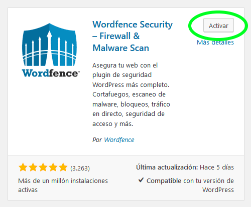 Plugin WordFence Security