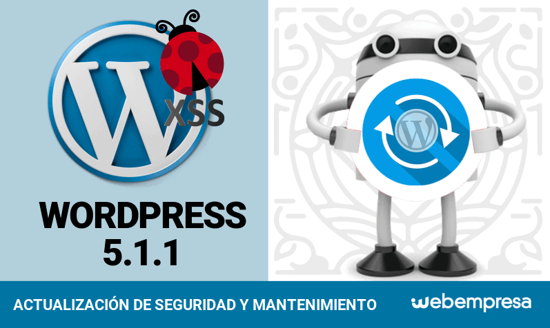 WordPress 5.1.1 ¡versión de seguridad!