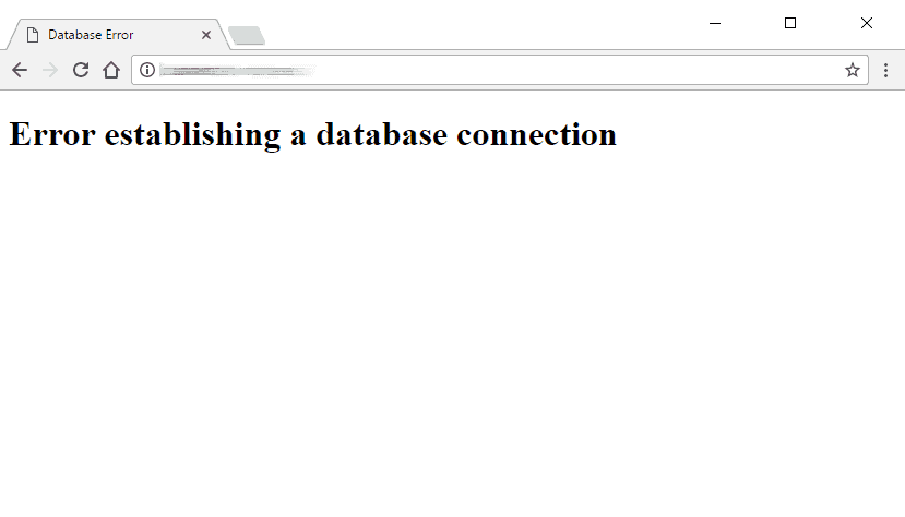 Problemas más comunes en WordPress: Error establishing a database connection