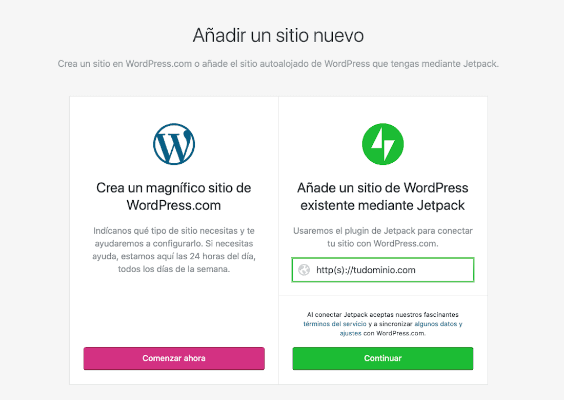 ¿Cómo administrar WordPress desde tu móvil?: añadir un sitio nuevo 