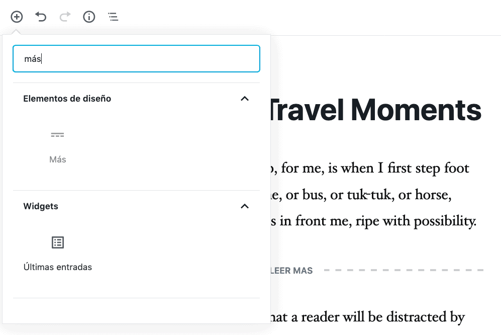 Agregar bloque Leer Más en WordPress