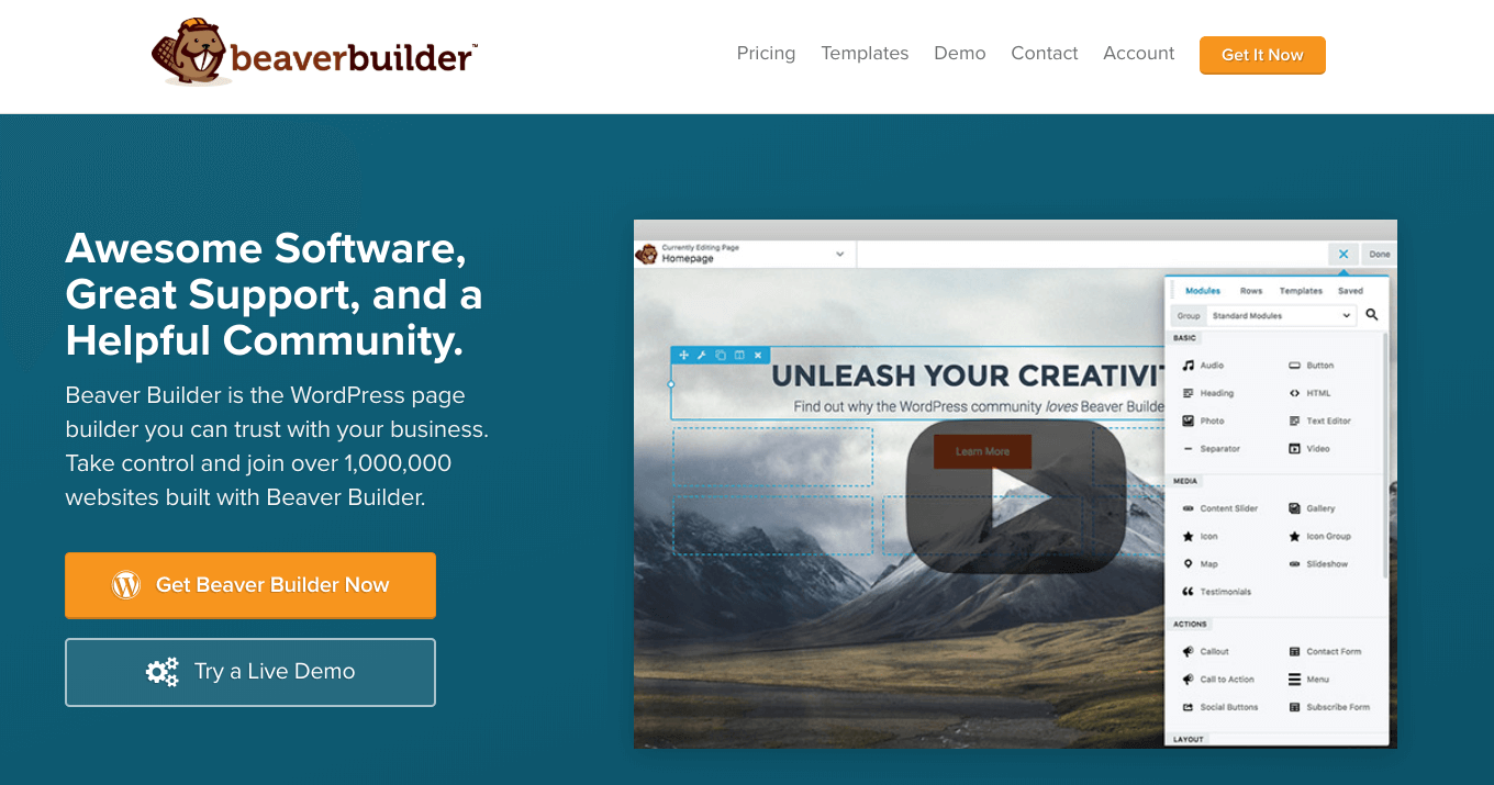 Page Builder Beaver Builder en WordPress