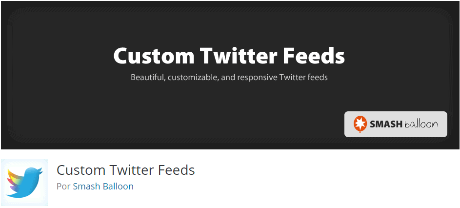 Mejores widgets gratuitos para WordPress: Custom twitter feeds