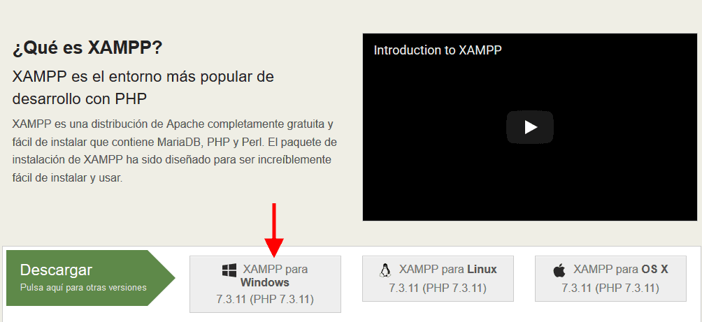 Servidor Xampp