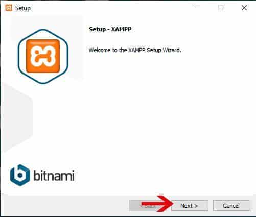 Inicio de la instalación Xampp