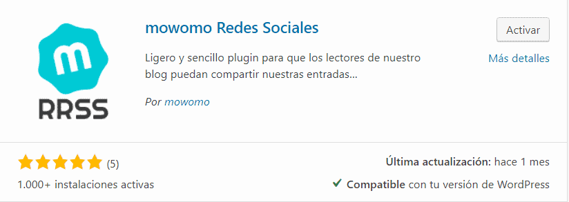 Plugin Mowomo para WordPress