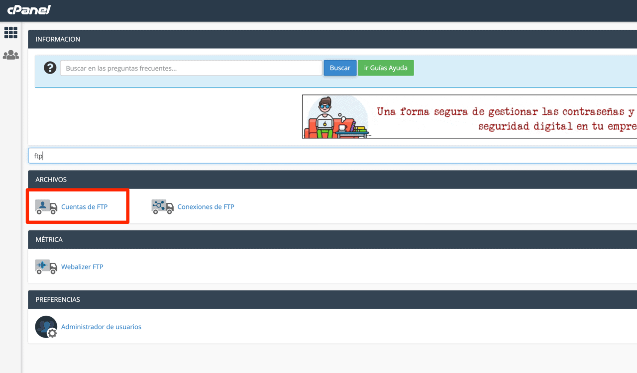 CPanel Webempresa