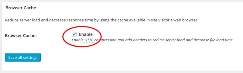 w3 total cache browse cache